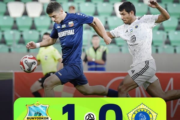 Суперлига. "Бунёдкор" "Хоразм" устидан минимал ҳисобда ғалаба қозонди