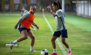 Ўзбекистон аёллар терма жамоасининг машғулотларидан фотолавҳалар 