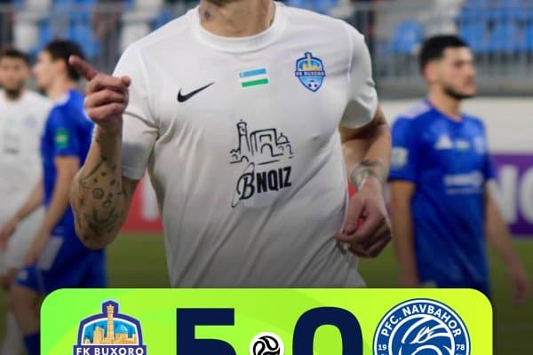 Суперлига. "Бухоро" бир тайм ичида "Навбаҳор"ни "нокаут" қилди