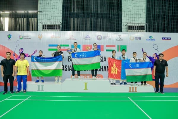 Ёш бадминтончиларимиз Марказий Осиё чемпионатида 19 та медал жамғаришди