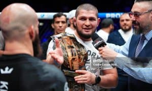 Хабиб Нурмагомедов: "Артём Лобов ва Зубайра Тухуғов жанги жуда ёрқин ўтиши аниқ"