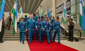 III МДҲ ўйинлари қаҳрамонлари тантанали равишда кутиб олинди 