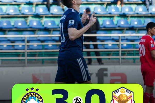 Суперлига. "Пахтакор" қийинчиликсиз "Қизилқум"ни мағлуб этди