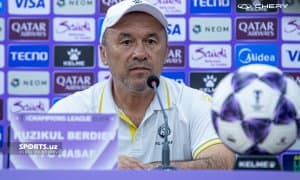 Рўзиқул Бердиев: Асосий мақсадимиз — очко олиш ва гуруҳдаги ҳолатимизни яхшилаш!
