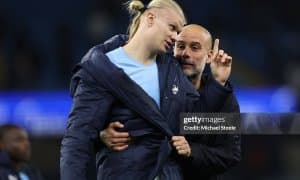  Gvardiola: "Xoland gollar urish uchun yashaydi"