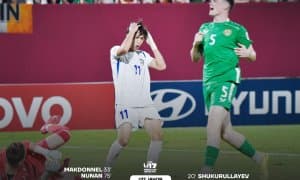 U-17 Жаҳон чемпионати. Ўзбекистон камбэк қурбонига айланиб, Ирландияга мағлуб бўлди