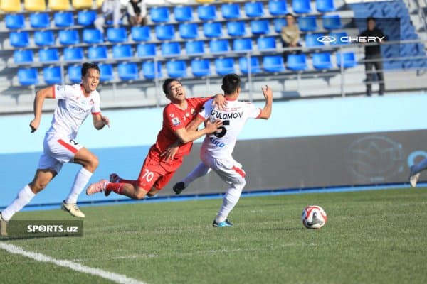 "Қизилқум" - "Андижон" баҳсидан фотолавҳалар