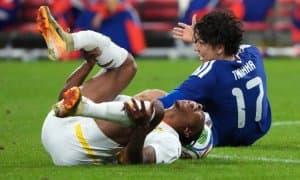 Осиёлик футболчи Гана юлдузининг оёғини синдириб юборди