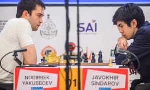 Жаҳон кубоги. Нодирбек Якуббоев - Жавоҳир Синдаров ўртасидаги илк баҳсда дуранг қайд этилди