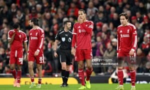 АПЛ. "Ливерпуль" ўз уйида "Ноттингем Форест"га йирик ҳисобда мағлуб бўлди