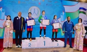“Президент Олимпиадаси”. -49 кг да ўсмир қизлар ўртасида оғир атлетика баҳслари якунланди