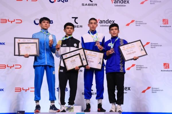 “Президент Олимпиадаси”. Юнон-рим курашида ғолиб ва совриндорлар номи маълум