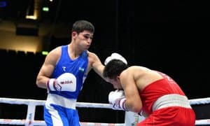 Жавоҳир Умматалиев қирғизистонлик боксчига ҳеч қандай имкон қолдирмади