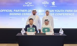 Chery birinchi marta 2025-yilgi yoshlar o‘rtasidagi Paraosiyo o‘yinlarining hamkoriga aylanadi