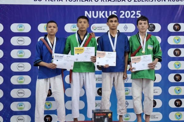 Белбоғли кураш. Нукусда Ўзбекистон кубоги беллашувлари ўтказилди