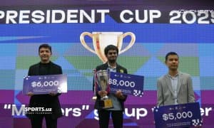 Президент соврини учун IV халқаро шахмат турнири якунланди, Ниҳал Сарин ғолибликни қўлга киритди