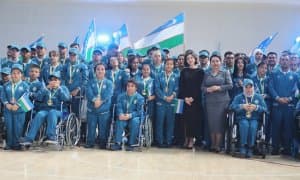 Ёшлар Пара Осиё ўйинларида умумжамоа ҳисобида биринчи ўринни эгаллаган Ўзбекистон делегацияси тантанали кутиб олинди