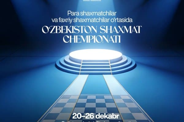 Пара шахматчилар ҳамда фахрий шахматчилар ўртасида шахмат бўйича Ўзбекистон чемпионати бўлиб ўтади