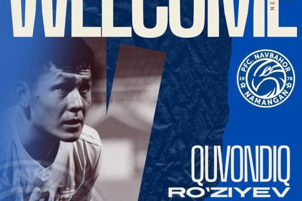 "Навбаҳор" Қувондиқ Рўзиевни ўз сафига қўшиб олди