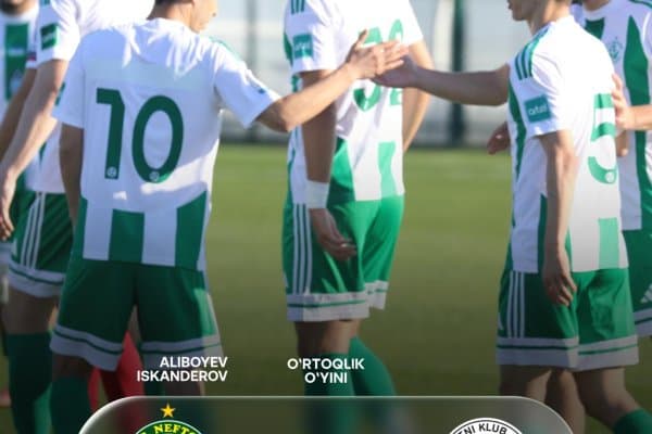 "Нефтчи" иккинчи назорат баҳсида ғалаба қозонди. Алибоев ва Искандеровдан гол!