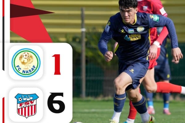 "Насаф" Германия жамоасига йирик ҳисобда мағлуб бўлди