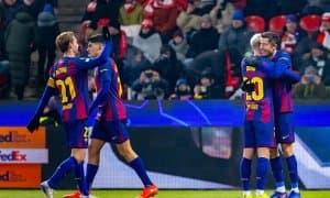 ЕЧЛ. "Барселона" сафардан қийин ғалаба билан қайтди 