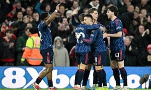 АПЛ. "Арсенал" сафарда йирик ҳисобда зафар қучди. "Борнмут"да ғалаба, "Брайтон"да дуранг 