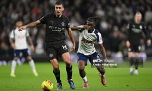 Родри "Тоттенхэм"га қарши ўйиндан сўнг ҳакамларни танқид қилди