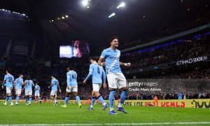 Англия Лига Кубоги.  “Манчестер Сити” “Ньюкасл”ни ишончли ҳисобда мағлуб этиб, финалга йўл олди