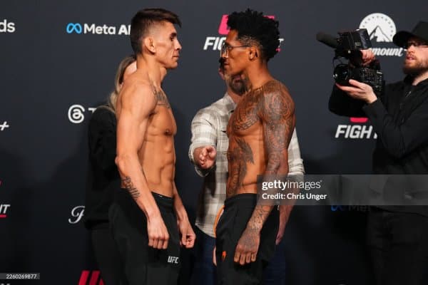 "UFC Vegas 113" турнири: барча жангчилар тарозидан ўтди, тўрт спортчи жаримага тортилди