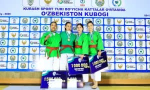 В Навои проведён Кубок Узбекистана по курашу