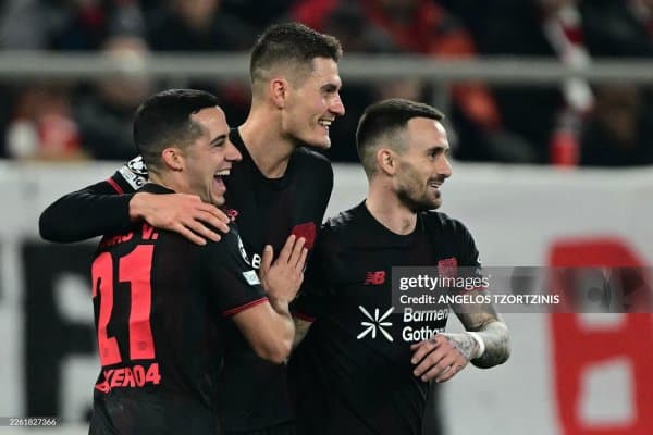 ЕЧЛ. "Байер" Шикнинг дубли эвазига "Олимпиакос"ни мағлуб этди