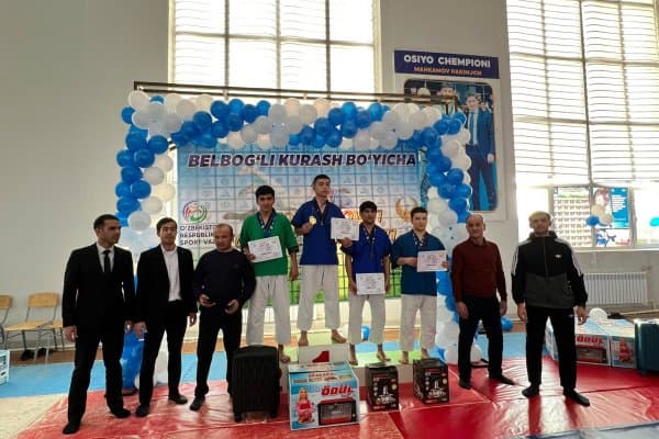 Ғиждувонда белбоғли кураш бўйича мусобақа ўтказилди