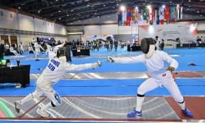 Наши фехтовальщики выступают на чемпионате Азии