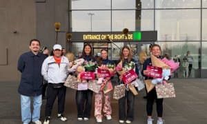 Торжественная встреча наших чемпионок