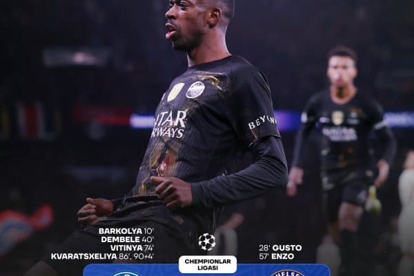 ЕЧЛ. ПСЖ голларга бой ўтган ўйинда "Челси"ни мағлуб этди