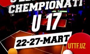 Состоится чемпионат Узбекистана по настольному теннису U17