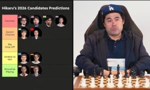 Ҳикару Накамура: Агар мен идеал таркиб тузганимда, Аржун Эригаиси ва Винсент Кеймерни қўшган бўлардим