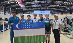 Наши велоспортсменки впервые в истории поднялись на пьедестал в командной дисциплине на ЧА 