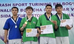 Gurlanda belboğli kurash bo‘yicha O‘zbekiston chempionati o‘tkazildi