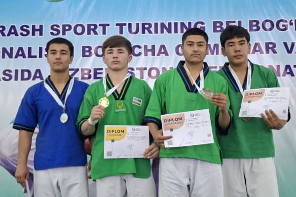 Гурланда белбоғли кураш бўйича Ўзбекистон чемпионати ўтказилди