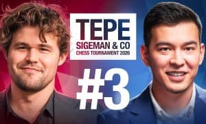 "TePe Sigeman 2026" 3-тур: Нодирбек Абдусатторов — Магнус Карлсен 
