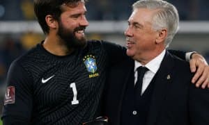 Алиссон: "Анчелотти президентдан ҳам кўпроқ босим ҳис қилиши мумкин"