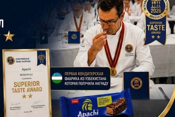 Ўзбекистоннинг Apache батончиги халқаро Superior Taste Award мукофотида икки юлдузни қўлга киритди