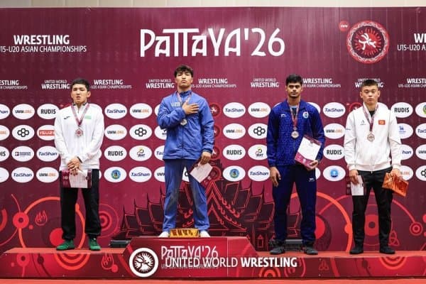 Ёш курашчиларимиз Осиё чемпионатини 3 та медал билан бошлади