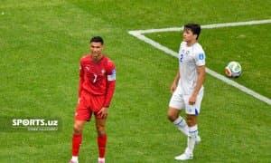 Роналду сўнгги икки Жаҳон чемпионатида пенальтисиз фақат Ўзбекистонга гол урган