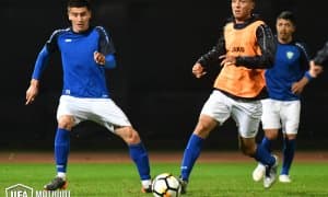 Ўзбекистон миллий терма жамоаси Хитойга қарши ўйин учун тайёргарлик олиб бормоқда (фотогалерея)