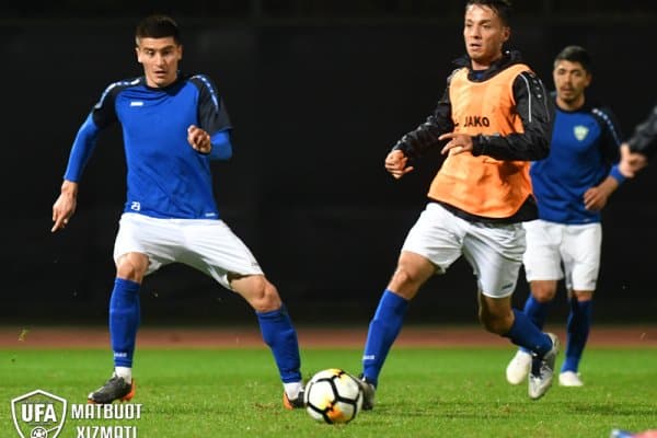 Ўзбекистон миллий терма жамоаси Хитойга қарши ўйин учун тайёргарлик олиб бормоқда (фотогалерея)