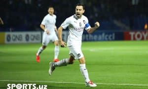 ОЧЛ. Хавининг "Пахтакор" дарвозасига киритган голи турнинг энг чиройли голи бўлиш учун даъвогарлик қилмоқда