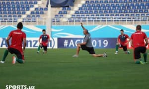 ОЧЛ. "Локомотив" "Ал Райян"га қарши ўйин олдидан расмий машғулот ўтказди (фоторепортаж)